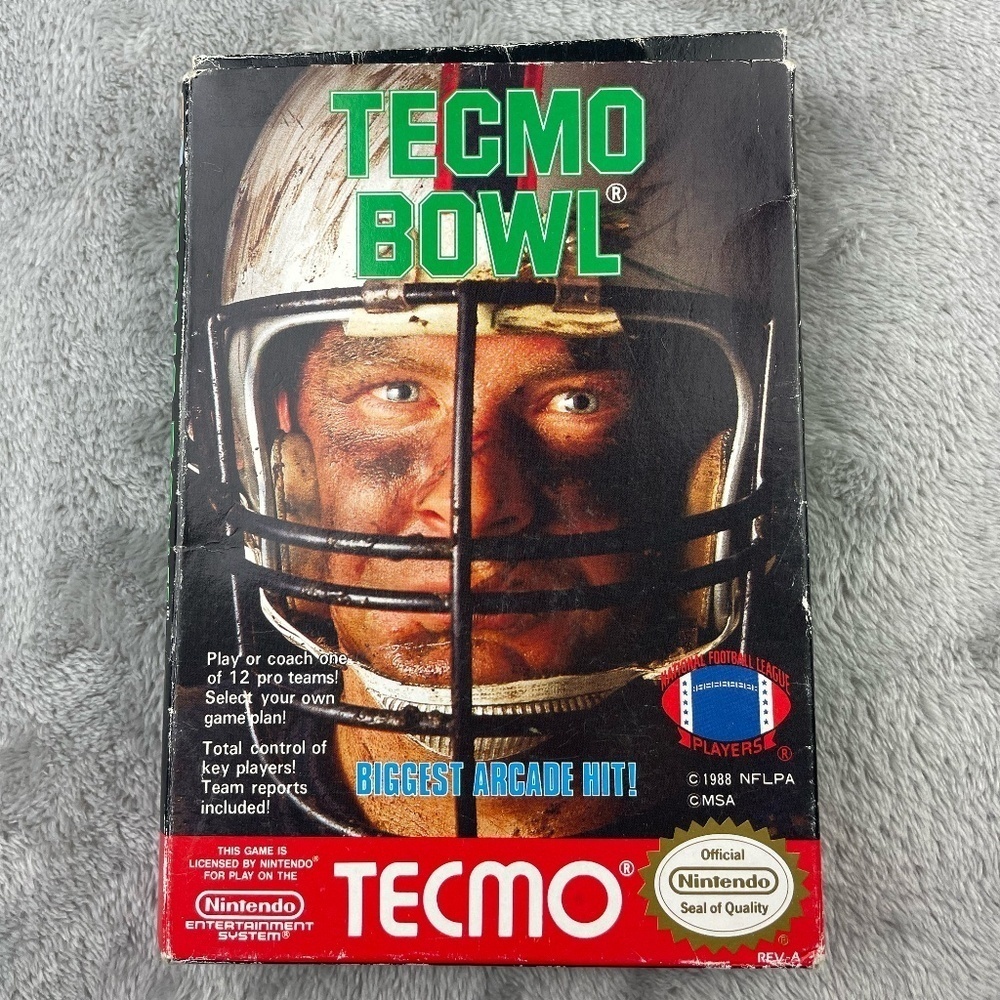 Tecmo Bowl Nintendo NES Authentic Original Tested Retro Vintage Game CIB